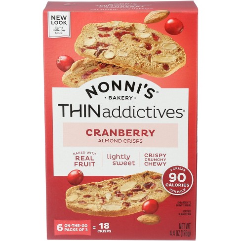 Nonnis Thins Cranberry Almond - Pack of 6 - 4.44 oz - image 1 of 1