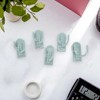 Unique Bargains Utility 3-Hook Adhesive 3.15"x1.38" 5 Pcs - 2 of 4