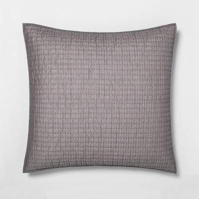 Euro Solid Quilted Pillow Sham Radiant 