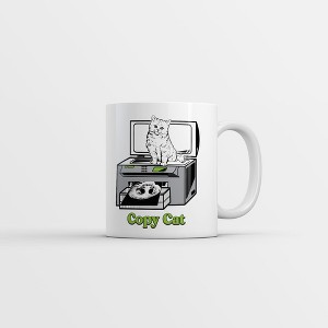 Crazy Dog T-Shirts Copy Cat Mug Funny Sarcastic Kitten Graphic Office Humor Coffee Cup-11oz - 1 of 4