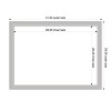 Amanti Art Low Luster Silver Framed Dry Erase Magnetic Board - 3 of 4