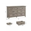 54" Wide Drawer Dresser,7 Drawer Dresser for Bedroom,  with Storage, Wooden Closet Storage Chest for Living Room,Bedroom - 3 of 4