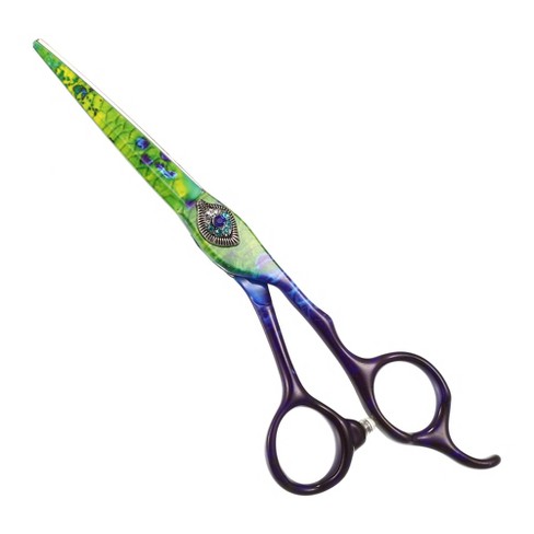 Unique Bargains Hair Cutting Scissors Professional Barber Scissors  Stainless Steel Razor  Long Multicolor : Target
