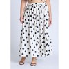 ELOQUII Women's Plus Size Flowy Printed Maxi Skirt - 3 of 4