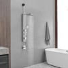 BWE 2-Shower Tower Shower Panel System with Adjustable Rain Shower Head and Handheld Shower Rod - image 3 of 4