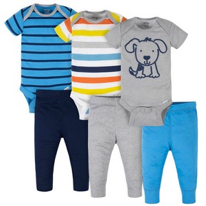 Onesies® Brand Baby Boys' Bodysuits & Pants 6-Piece Set - 1 of 4