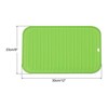 Unique Bargains Dish Drying Mat Set Reusable Sink Drain Pad Heat Resistant Suitable for Kitchen 2 Pcs - 2 of 4