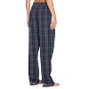 Ashford & Brooks Women's Woven Pajama Sleep Pants - Black/Grey/White - Large - 3 of 4