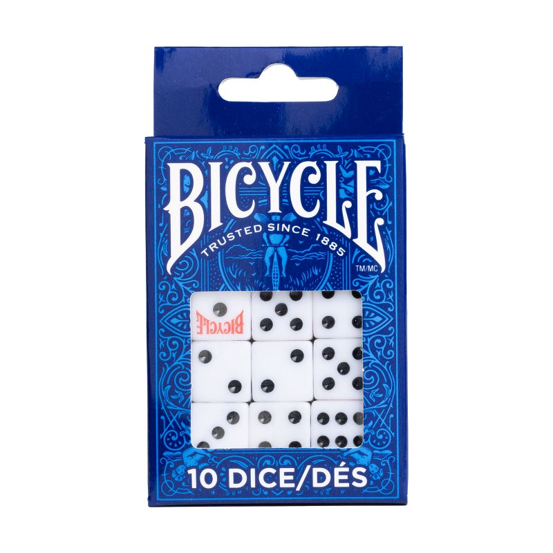 Bicycle Dice - Pack of 10, 2 of 6