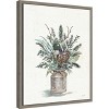 Amanti Art Seasonal Charm Greenery I (Christmas Vase) by Anne Tavoletti Canvas Wall Art Print Framed 16 x 20-in. - 2 of 4