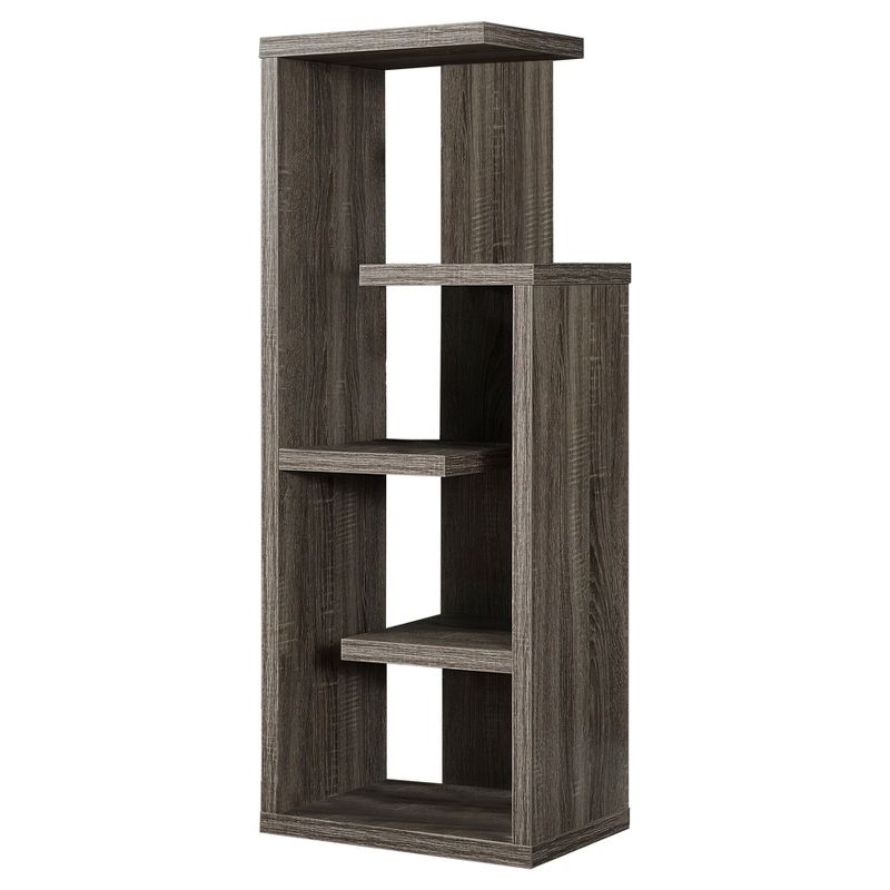 48" Bookcase with Accent Display Dark Taupe - EveryRoom, 1 of 7