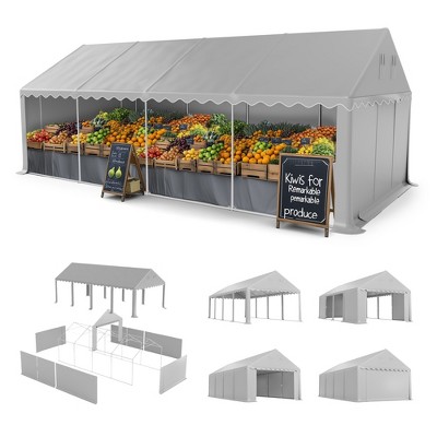 Captiva Designs 13’x26’ & 13’x32’ Heavy-Duty Canopy Tents – Waterproof, UV Resistant with Vents & Sidewalls for Events, Markets, Weddings, and Parties