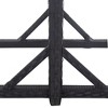 vidaXL Outdoor Table Black Poly rattan, powder-coated steel, glass - 4 of 4