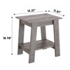 Set of 2 End Tables with 2-Tier Storage Shelf, Narrow Side Tables and Nightstands for Living Room, Bedroom, Entryway, or Small Spaces - 2 of 4