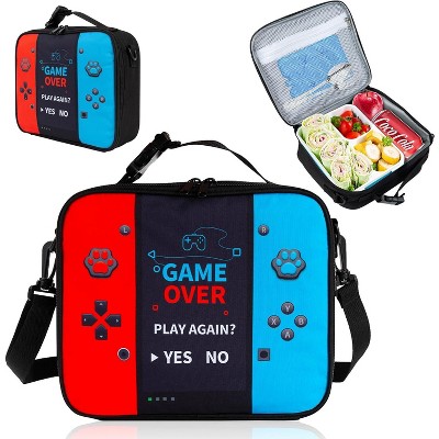 Game Console Insulated Lunch Bag lonchera for Teen Boy Kid Gamer Lunch Box Bento Waterproof Leakproof with to School Office