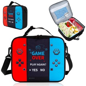 Game Console Insulated Lunch Bag lonchera for Teen Boy Kid Gamer Lunch Box Bento Waterproof Leakproof with to School Office - 1 of 4