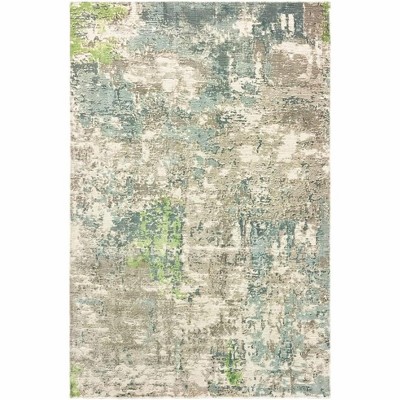 Oriental Weavers Formations 70007 Blue/ Green Indoor Area Rug - 2'6" x 10'