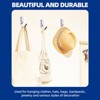 phiestina Stainless Steel U-Shaped Hooks, 10-Piece Set for Bathroom, Bags, Living Room & Kitchen Storage - 2 of 4