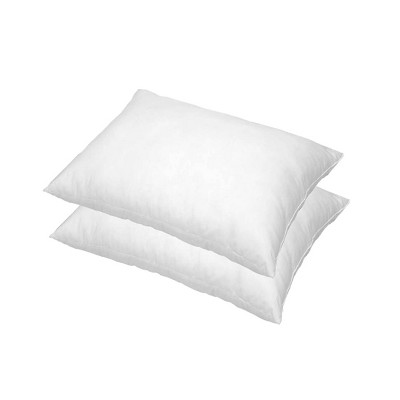 Depera Home Queen Medium 2pc Down Alternative Microfiber Pillows White