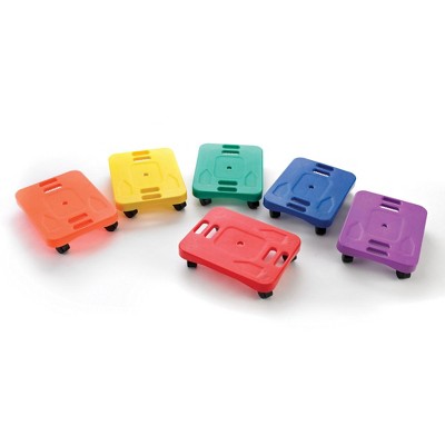 Sportime Small Ergonomic Scooters, 13-3/8 x 17-3/8 Inches, Set of 6