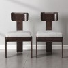 CAVINAS Chenille Living Room Chairs Set of 2,Dining Chairs with Rubber Wood Legs for Dining Room,Kitchen - 2 of 4