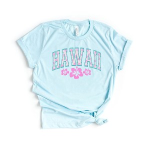 Simply Sage Market Women's Hawaii Varsity Grunge Short Sleeve Graphic Tee - 1 of 3