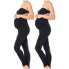 Women's Black Color Maternity Leggings Pregnancy Pants - image 4 of 4