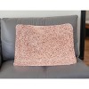 HomeRoots 14" X 20" Mauve Knubby Plush Throw Pillow - 2 of 3