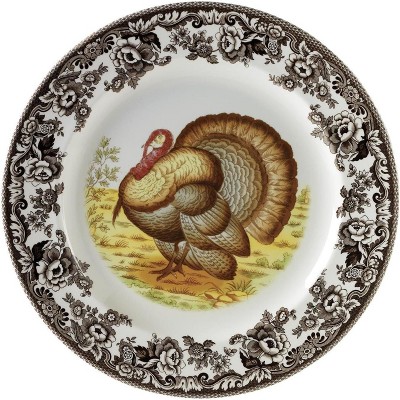 Spode Woodland Salad Plate, Set of 4 - Turkey - Perfect for Thanksgiving