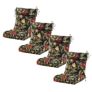 ARTPLAN Patio Chair Cushion,Tufted Adirondack Outdoor Chair Cushion,Wicker High Back Outdoor Seat Cushion,Set of 4,21"X21"X4" (4 Pack) - 1 of 4