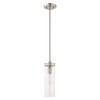 Livex Lighting Art Glass 1 - Light Pendant in  Brushed Nickel - 2 of 4