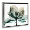 Stupell Industries Green X-Ray Flower Black Framed Floater Canvas Wall Art - 3 of 4