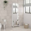SEVOBAL Bathroom Storage Cabinets Mirror Cabinet with 9-Tier Organizer, 5 Open Shelves and 4 Interior Shelves for Bathroom, White, 63.7"*15.7"*6.3" - 4 of 4