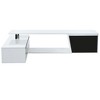 MAYEERTY Minimalist Rectangle Extendable TV Stand Cabinet with 2 Drawers 1 Cabinet for Living Room White - 4 of 4