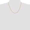 Black Bow Jewelry 2mm, 14k Yellow Gold, Handmade Solid Rope Chain Necklace - 2 of 4