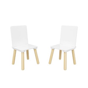 Toddler Table and Chair Set, Multifunctional Kids Desk and 2 Chair Set, Child-Safe Design Study Desk Toy Table Dining Table for Living Room Kids Room - 1 of 4