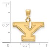 Black Bow Jewelry 14k Yellow Gold Youngstown State Penguins NCAA Small Pendant - 2 of 3