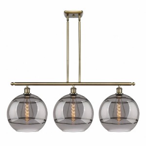 Rochester - 3 Light Stem Hung Island In Industrial Style-13.88 Inches Tall and 38.5 Inches Wide - 1 of 1