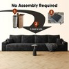 Cloud Couch,Modern Modular Sofa with Deep Seat, Upholstered Couches for Living Room Bedroom,No Assembly Required,Black - 3 of 4