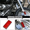 Unique Bargains Motorcycle Rectangular Stick-on Safety Spoke Reflective Warning Reflector Red 8 Pcs - 2 of 4