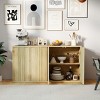 Vlsrka 31.5-Inch Contemporary Fluted Door Sideboard – Stylish Accent Cabinet for Living Room, Coffee Corner, or Entryway. - 3 of 4