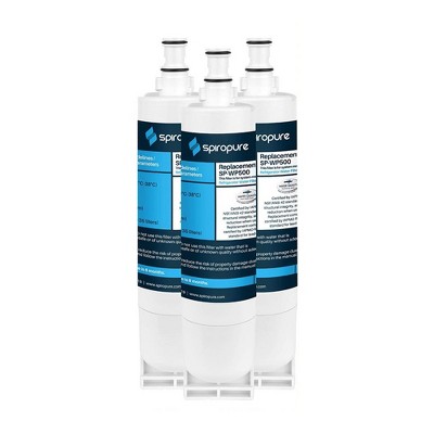 SpiroPure SP-WP500-3PK NSF Certified Refrigerator Water Filter Alternative Replacement for Systems Using Whirlpool EDR5RXD1 EveryDrop Filter 5, 3 Pack
