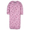 Gerber Baby Girls' Long Sleeve Gowns with Mitten Cuffs - 4-Pack - 4 of 4