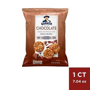 Quaker Popped Rice Crisps Chocolate - 7.04oz - 1 of 2