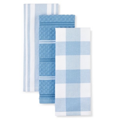 Kitchenaid 4pk Cotton Albany Kitchen Towels Blue : Target