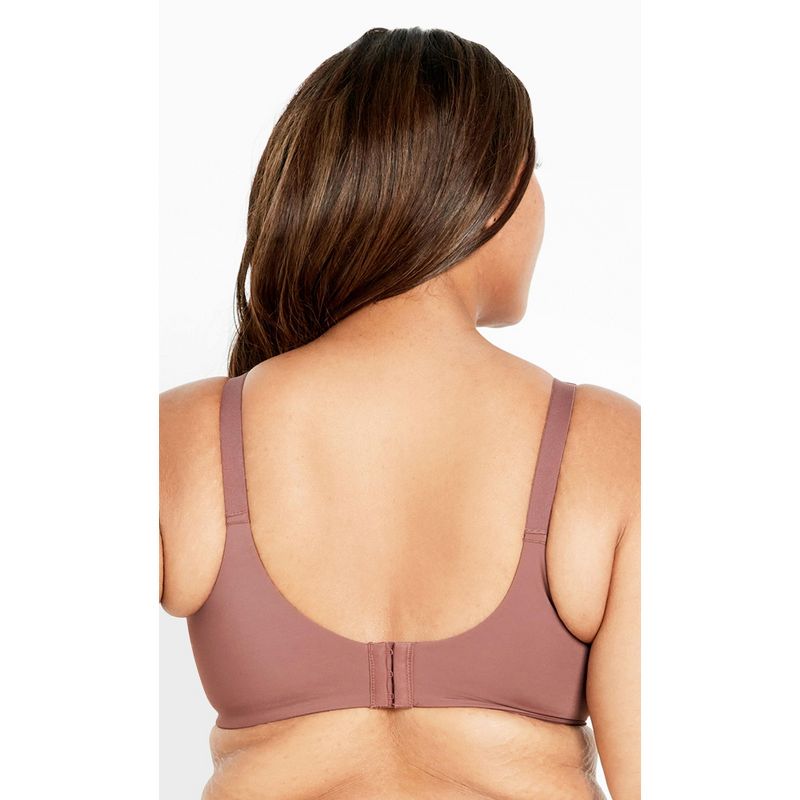 Women's Plus Size Fashion Smooth Back Bra - brown | AVENUE, 2 of 4
