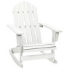 vidaXL Adirondack Rocking Chair Lounge Patio Chair for Garden Solid Wood Fir - White - 2 of 4