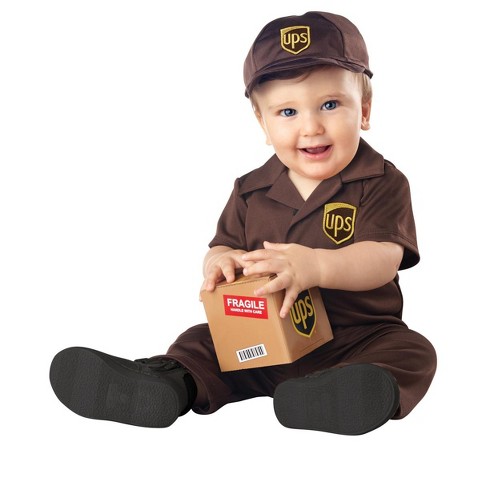 Toddler UPS Delivery Guy Costume (Ages 3-6)