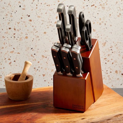 Chicago Cutlery 13pc Block Knife Set Armitage Brown