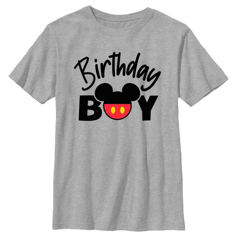 Boy's Mickey & Friends Birthday Boy Logo T-Shirt, 1 of 6